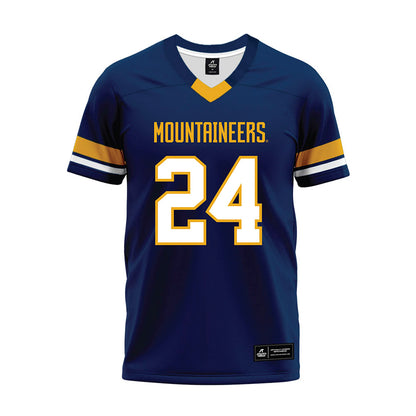 West Virginia - NCAA Football : Rodney Gallagher III - Blue Premium Football Jersey-0