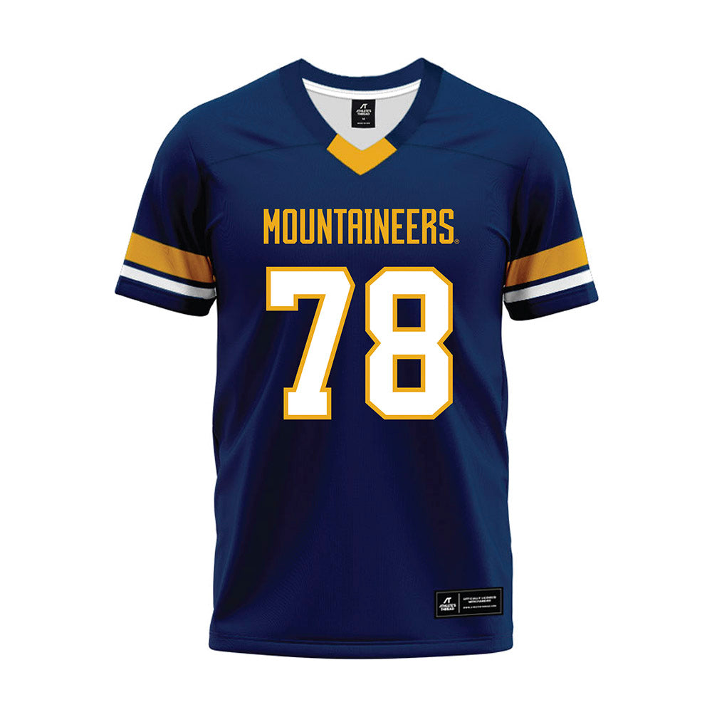 West Virginia - NCAA Football : Xavier Bausley - Blue Premium Football Jersey-0