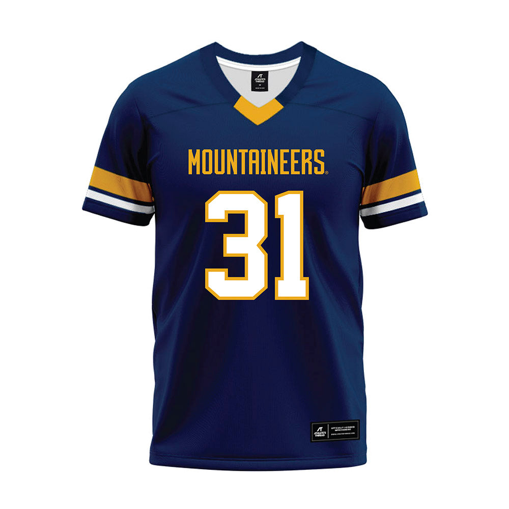 West Virginia - NCAA Football : Dawayne Galloway - Blue Premium Football Jersey-0