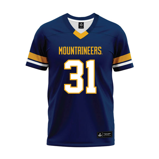 West Virginia - NCAA Football : Dawayne Galloway - Blue Premium Football Jersey-0