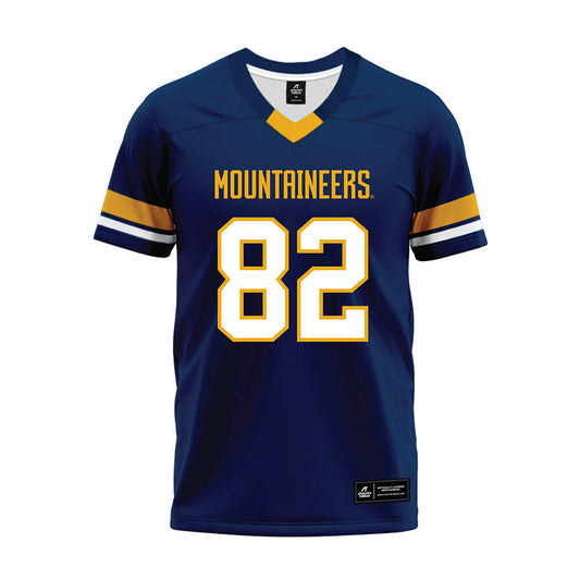 West Virginia - NCAA Football : Gregory Genross - Blue Premium Football Jersey-0