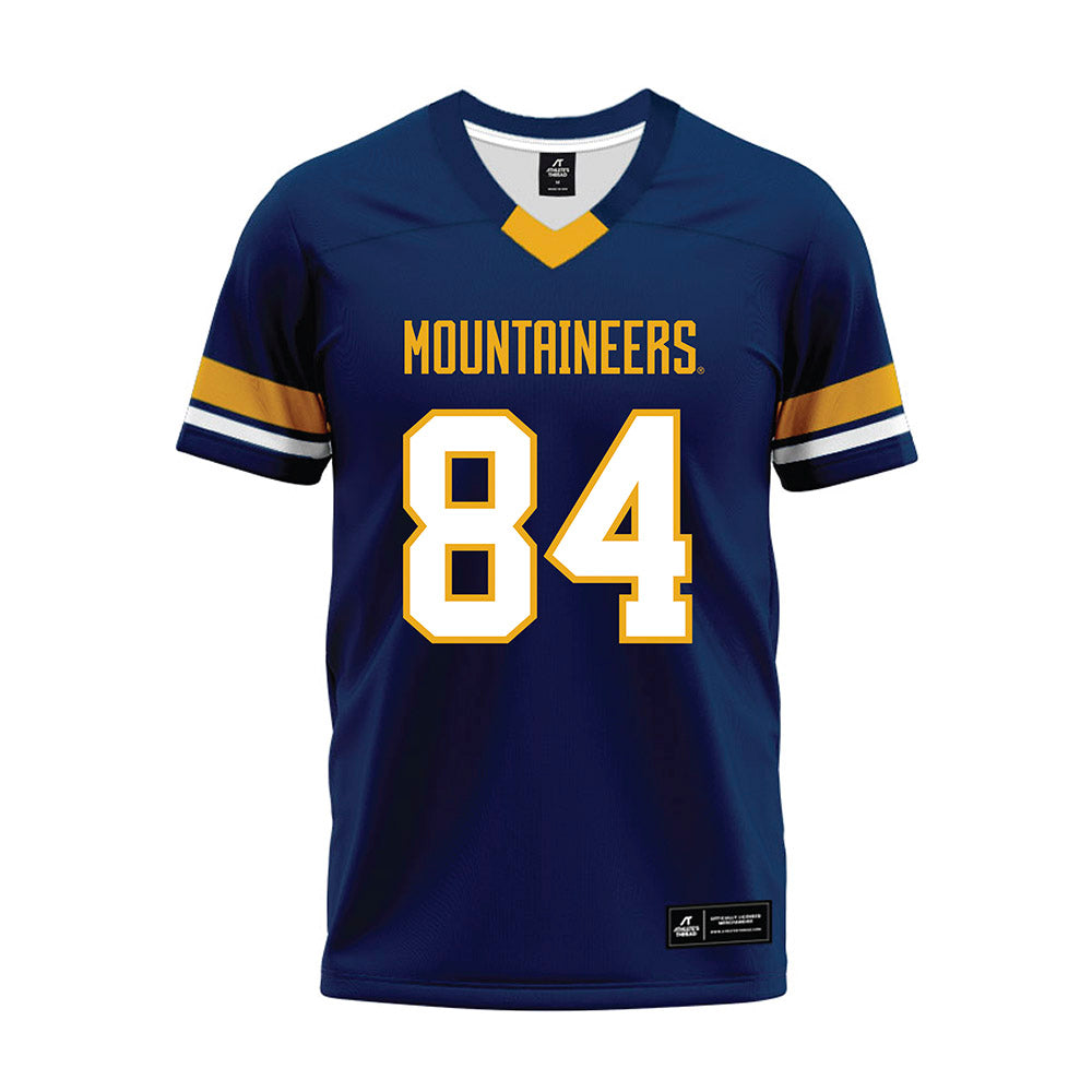 West Virginia - NCAA Football : Ryan Ward - Blue Premium Football Jersey-0