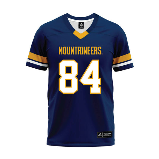 West Virginia - NCAA Football : Ryan Ward - Blue Premium Football Jersey-0