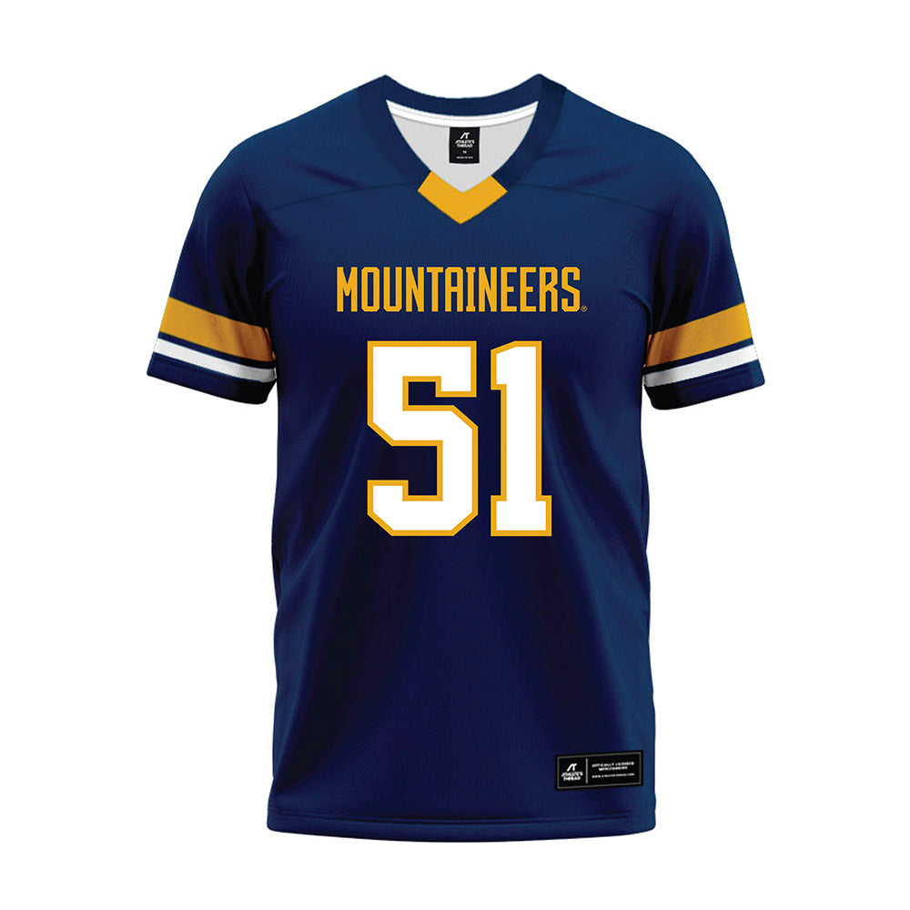West Virginia - NCAA Football : Raymond Kovalesky - Blue Premium Football Jersey-0