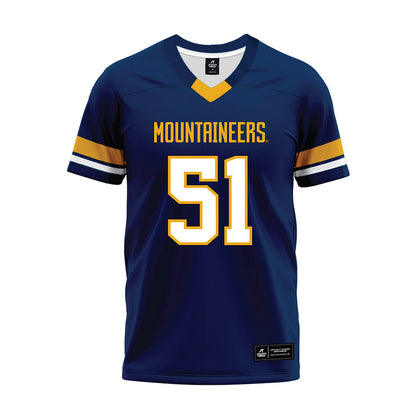 West Virginia - NCAA Football : Raymond Kovalesky - Blue Premium Football Jersey-0