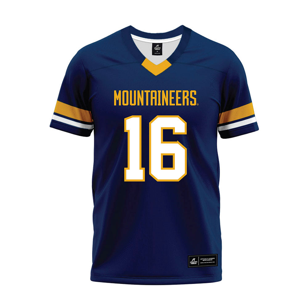 West Virginia - NCAA Football : Jeffrey Weimer - Blue Premium Football Jersey-0