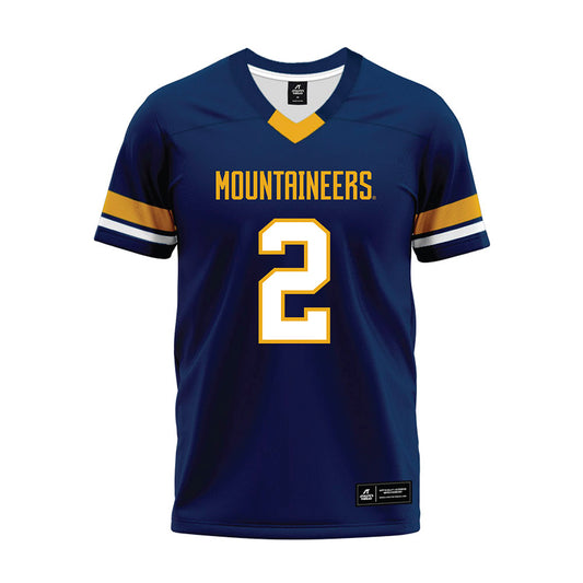 West Virginia - NCAA Football : Devonte Golden-Nelson - Blue Premium Football Jersey-0