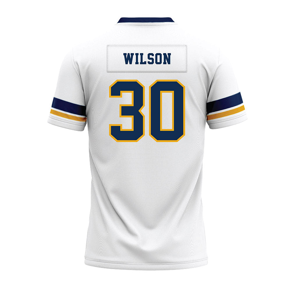 West Virginia - NCAA Football : Chase Wilson - White Premium Football Jersey-1