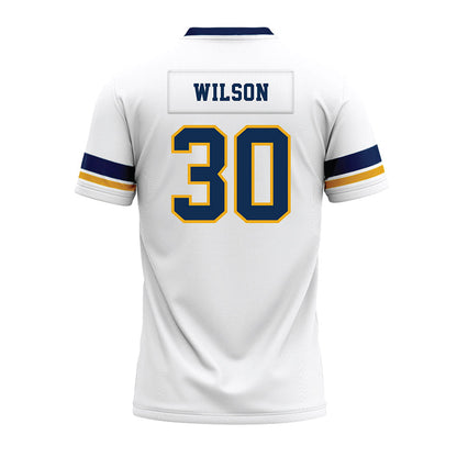 West Virginia - NCAA Football : Chase Wilson - White Premium Football Jersey-1
