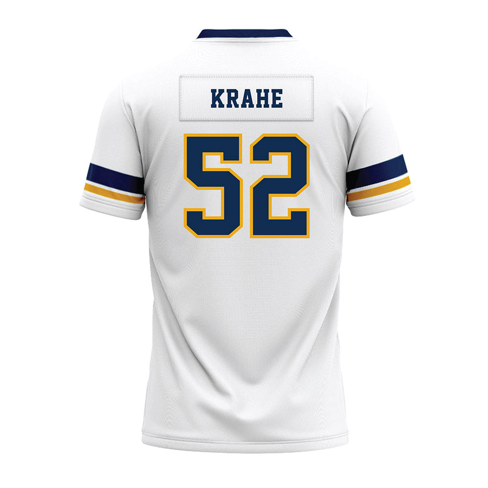 West Virginia - NCAA Football : Nick Krahe - White Premium Football Jersey-1