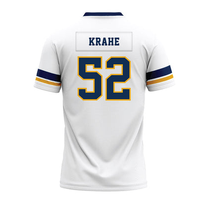West Virginia - NCAA Football : Nick Krahe - White Premium Football Jersey-1