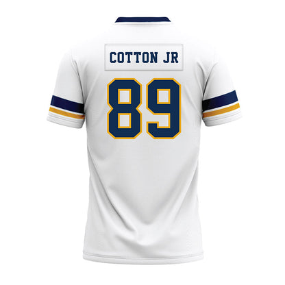 West Virginia - NCAA Football : Dj Cotton jr - White Premium Football Jersey-1