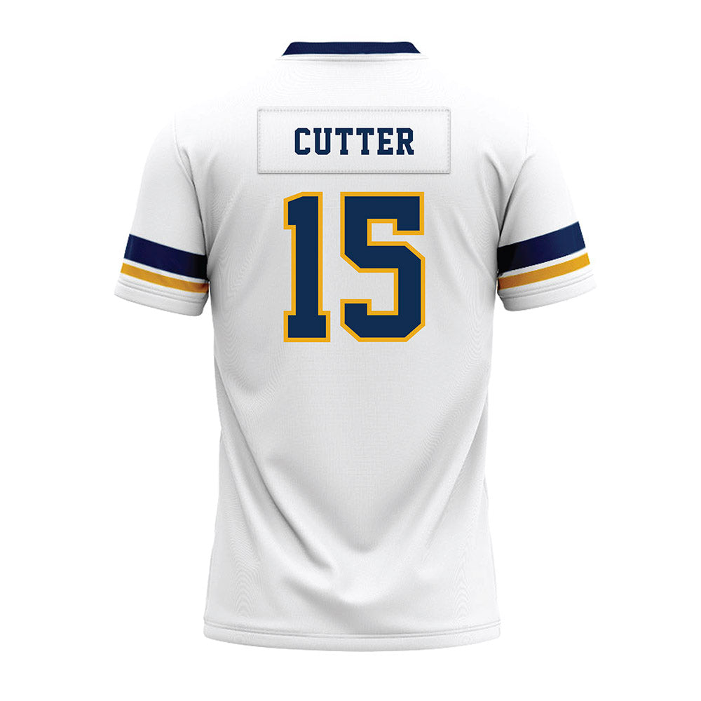 West Virginia - NCAA Football : Ben Cutter - White Premium Football Jersey-1