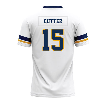 West Virginia - NCAA Football : Ben Cutter - White Premium Football Jersey-1