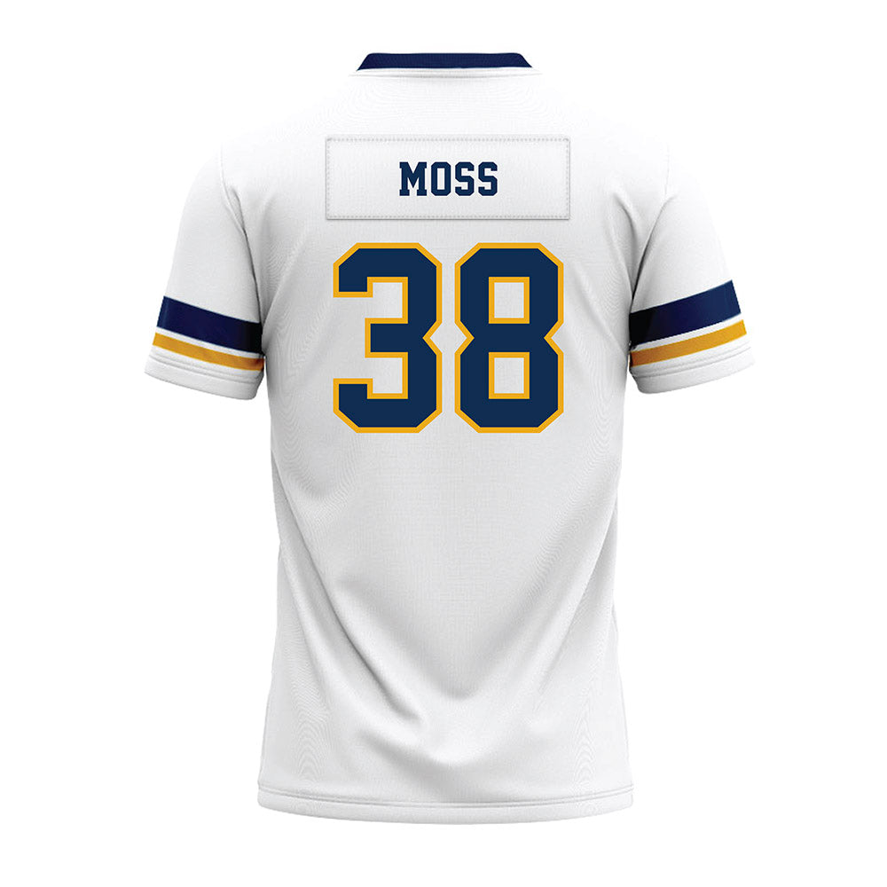 West Virginia - NCAA Football : Macguire Moss - White Premium Football Jersey-1
