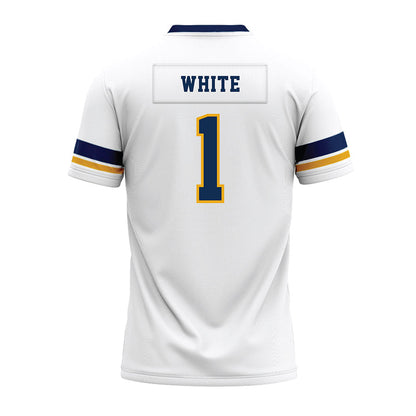 West Virginia - NCAA Football : Jahiem White - White Premium Football Jersey-1