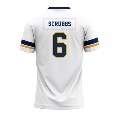 West Virginia - NCAA Football : Jordan Scruggs - White Premium Football Jersey-1