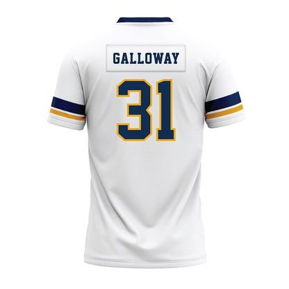 West Virginia - NCAA Football : Dawayne Galloway - White Premium Football Jersey-1