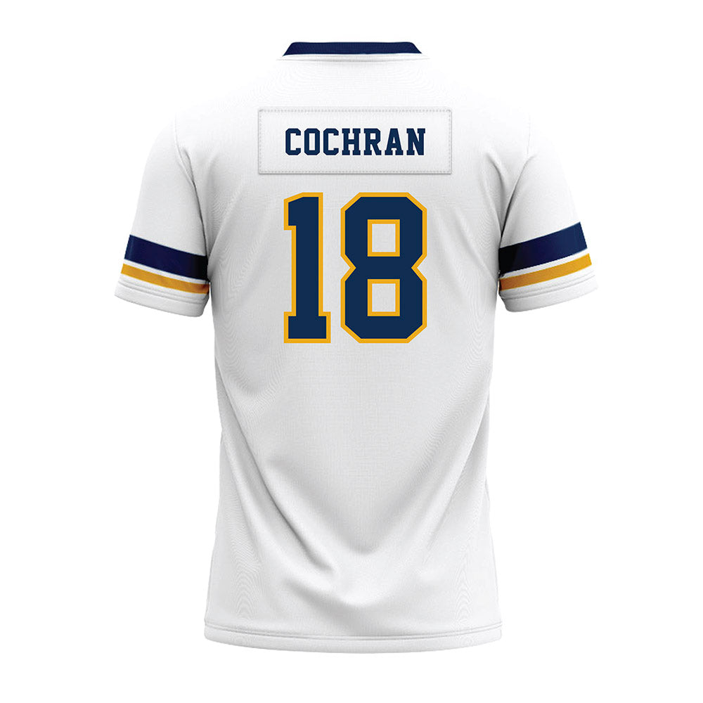 West Virginia - NCAA Football : Grant Cochran - White Premium Football Jersey-1