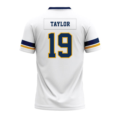 West Virginia - NCAA Football : Nick Taylor - White Premium Football Jersey-1