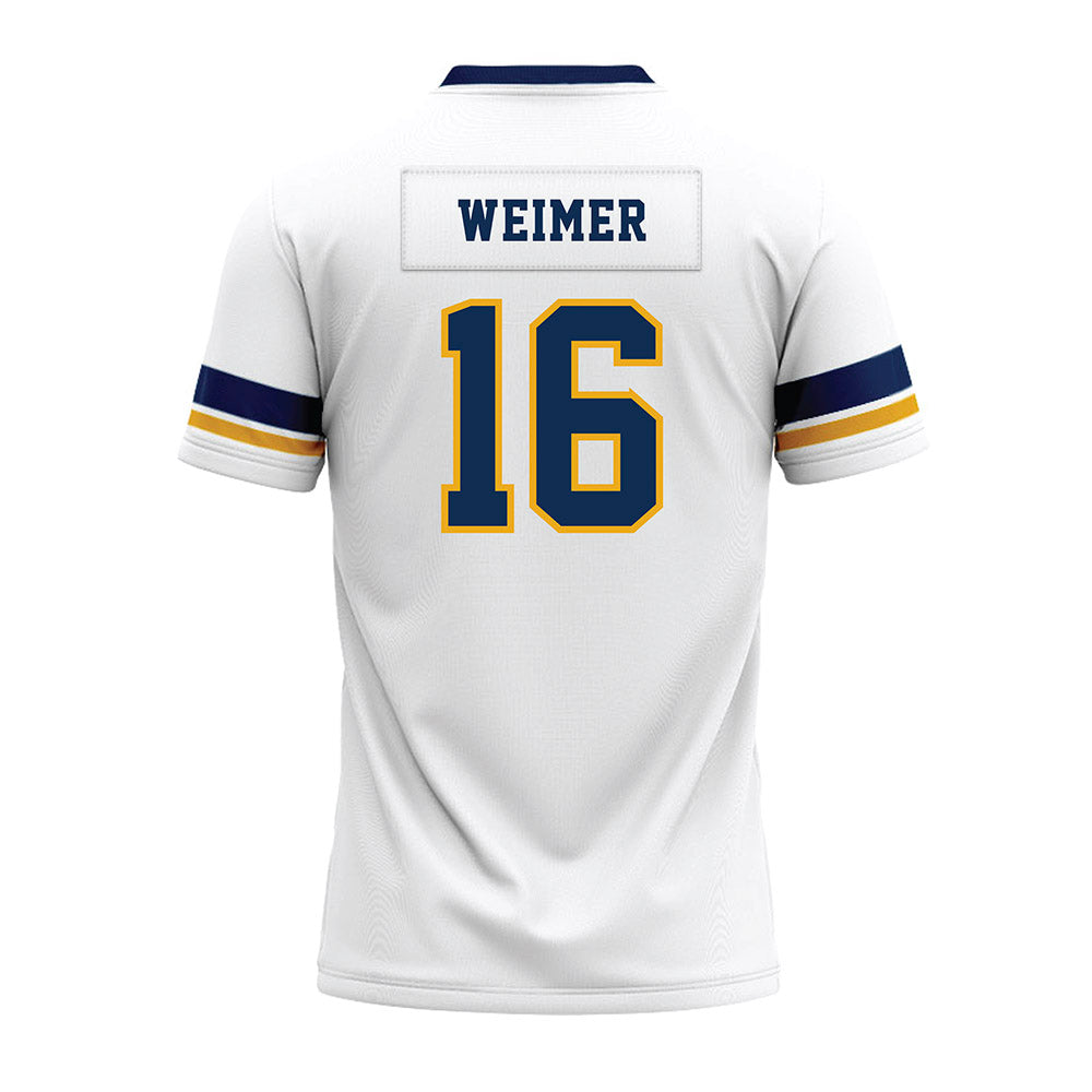 West Virginia - NCAA Football : Jeffrey Weimer - White Premium Football Jersey-1