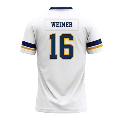 West Virginia - NCAA Football : Jeffrey Weimer - White Premium Football Jersey-1