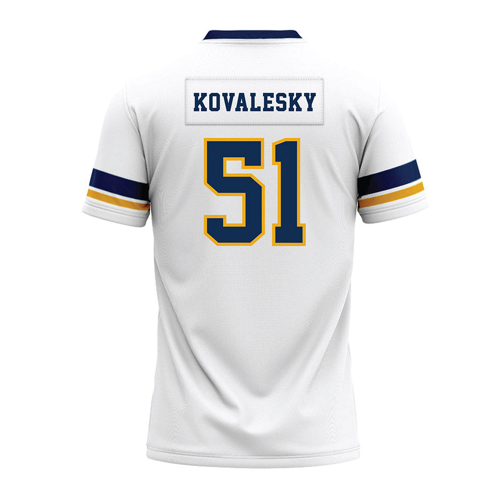 West Virginia - NCAA Football : Raymond Kovalesky - White Premium Football Jersey-1