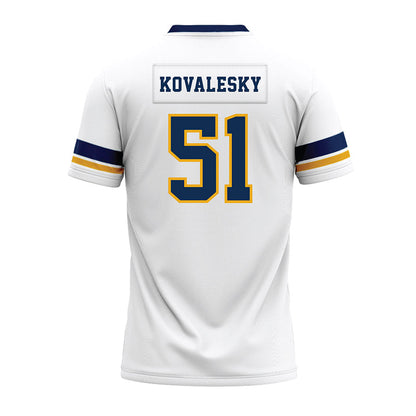 West Virginia - NCAA Football : Raymond Kovalesky - White Premium Football Jersey-1