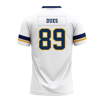 West Virginia - NCAA Football : Tyshawn Dues - White Premium Football Jersey-1