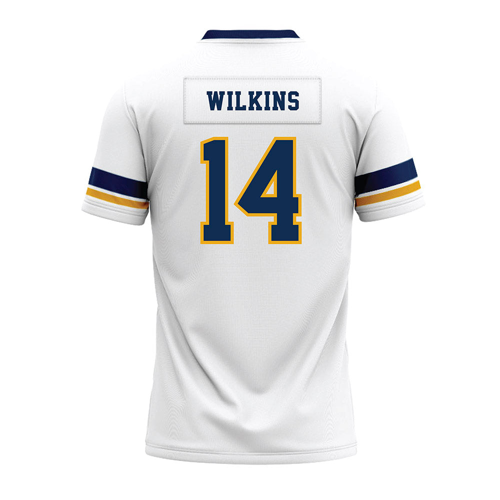 West Virginia - NCAA Football : Khalil Wilkins - White Premium Football Jersey-1
