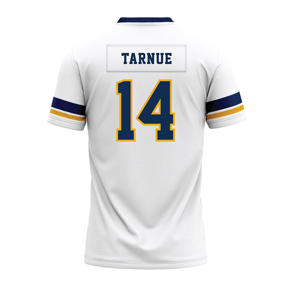 West Virginia - NCAA Football : Kekoura Tarnue - White Premium Football Jersey-1