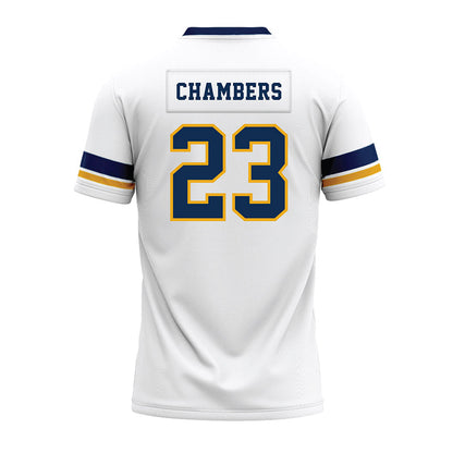 West Virginia - NCAA Football : Jason Chambers - White Premium Football Jersey-1