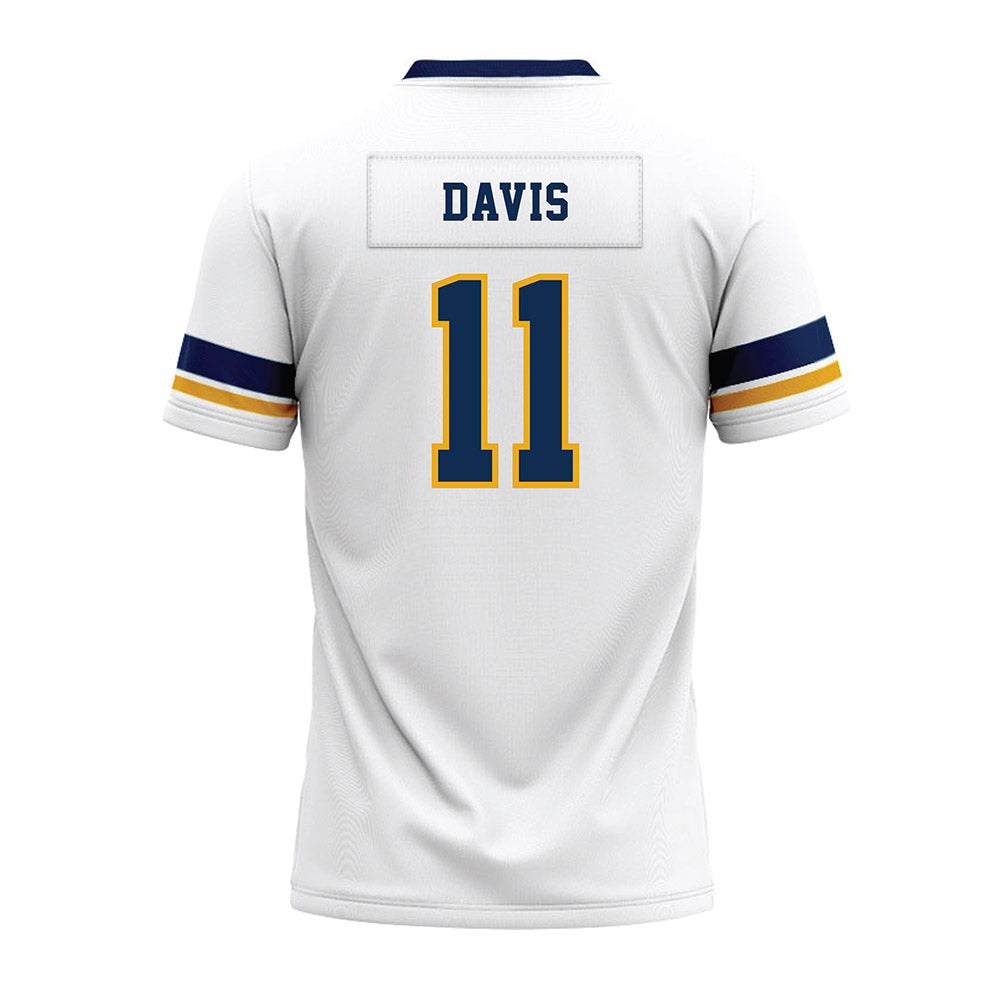 West Virginia - NCAA Football : William Davis - White Premium Football Jersey-1