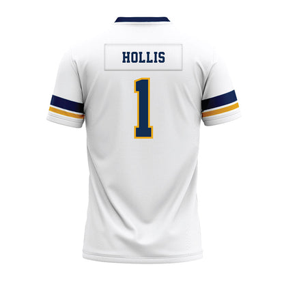 West Virginia - NCAA Football : Garnett Hollis - White Premium Football Jersey-1