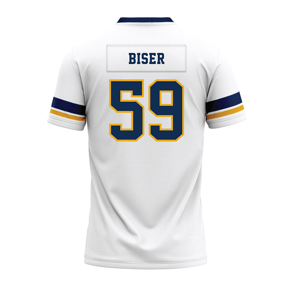 West Virginia - NCAA Football : Jackson Biser - White Premium Football Jersey-1
