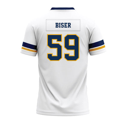 West Virginia - NCAA Football : Jackson Biser - White Premium Football Jersey-1