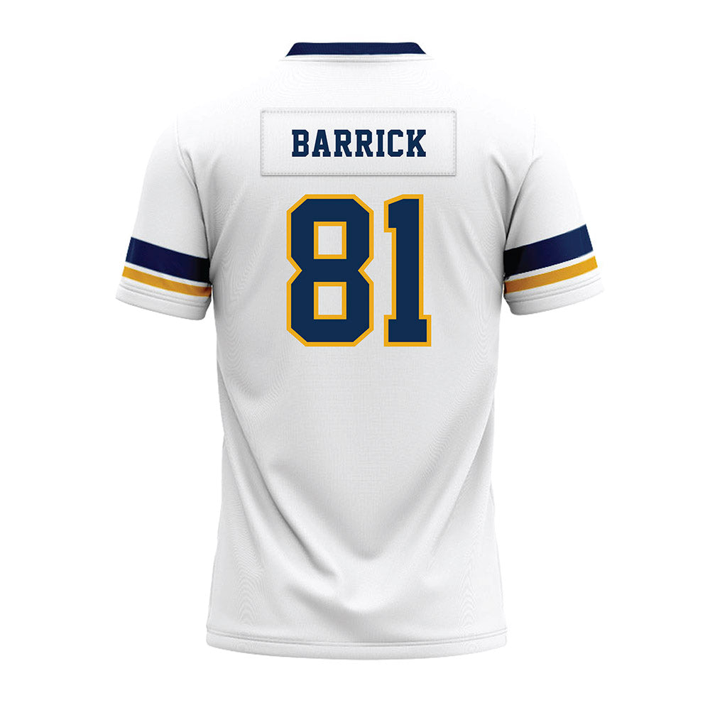 West Virginia - NCAA Football : Jacob Barrick - White Premium Football Jersey-1