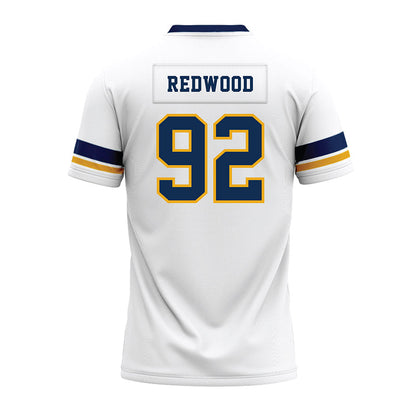 West Virginia - NCAA Football : Asani Redwood - White Premium Football Jersey-1