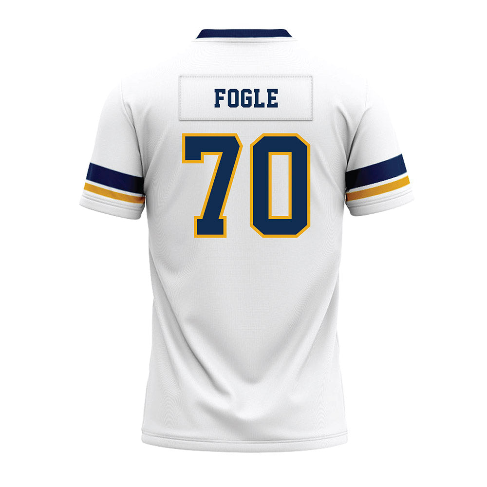 West Virginia - NCAA Football : Griffin Fogle - White Premium Football Jersey-1