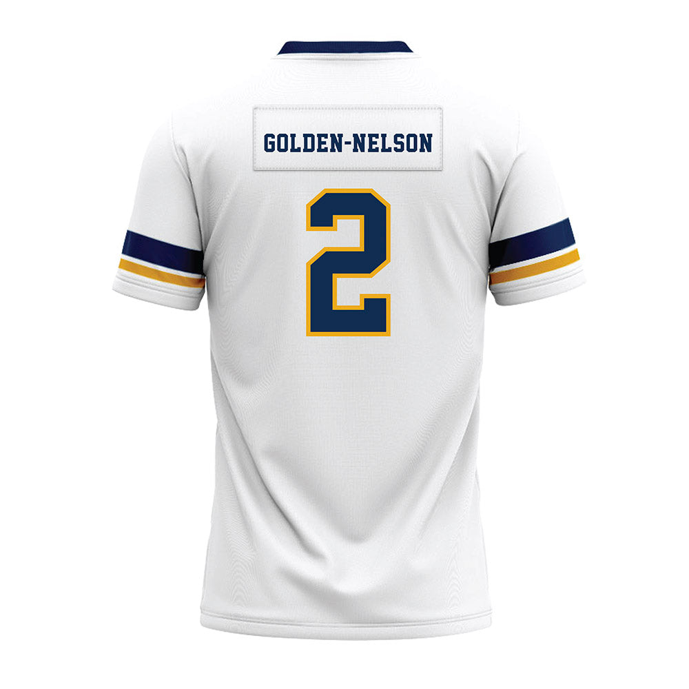West Virginia - NCAA Football : Devonte Golden-Nelson - White Premium Football Jersey-1
