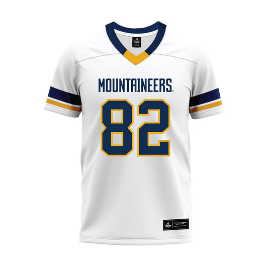 West Virginia - NCAA Football : Greg Genross - White Premium Football Jersey-0