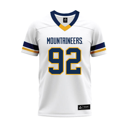 West Virginia - NCAA Football : Asani Redwood - White Premium Football Jersey-0