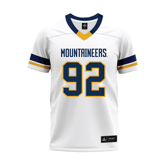 West Virginia - NCAA Football : Asani Redwood - White Premium Football Jersey-0