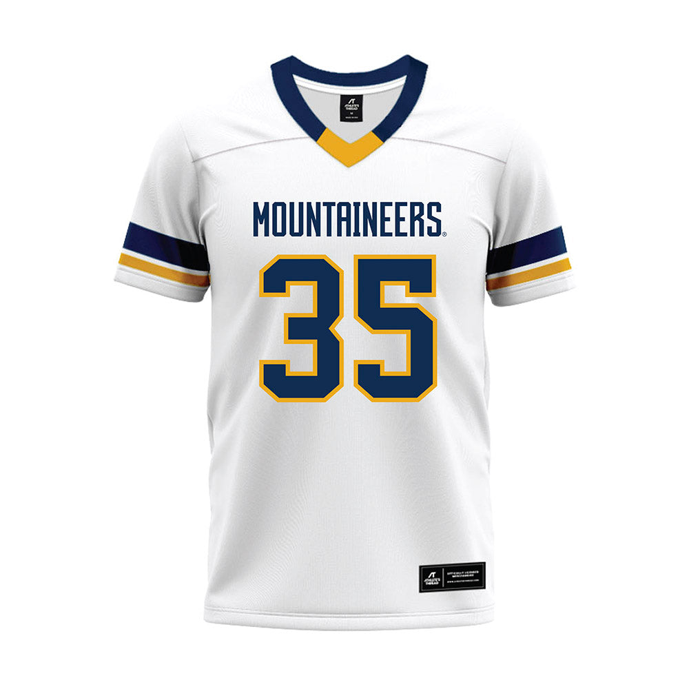 West Virginia - NCAA Football : Reid Carrico - White Premium Football Jersey-0