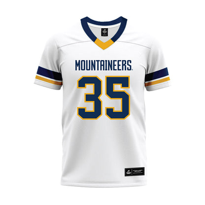West Virginia - NCAA Football : Reid Carrico - White Premium Football Jersey-0