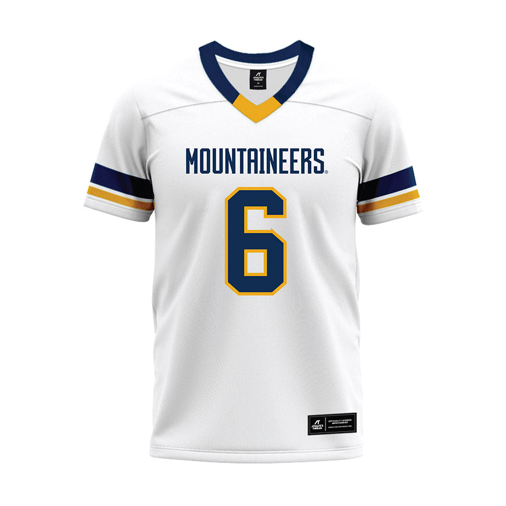 West Virginia - NCAA Football : Jordan Scruggs - White Premium Football Jersey-0