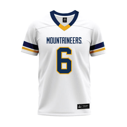West Virginia - NCAA Football : Jordan Scruggs - White Premium Football Jersey-0