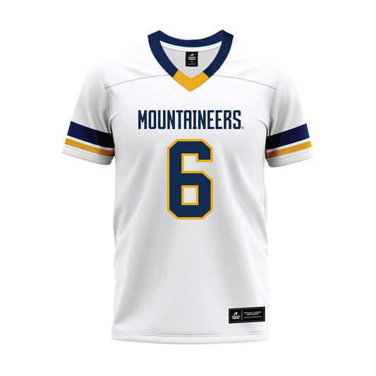 West Virginia - NCAA Football : Jordan Scruggs - White Premium Football Jersey-0