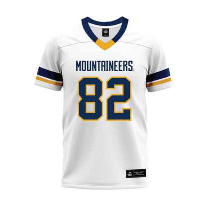 West Virginia - NCAA Football : Gregory Genross - White Premium Football Jersey-0