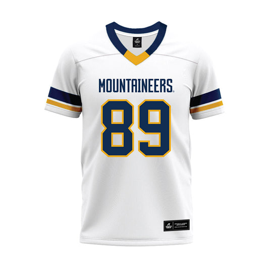 West Virginia - NCAA Football : Adam Tomczyk - White Premium Football Jersey-0